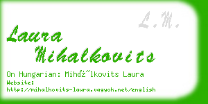 laura mihalkovits business card